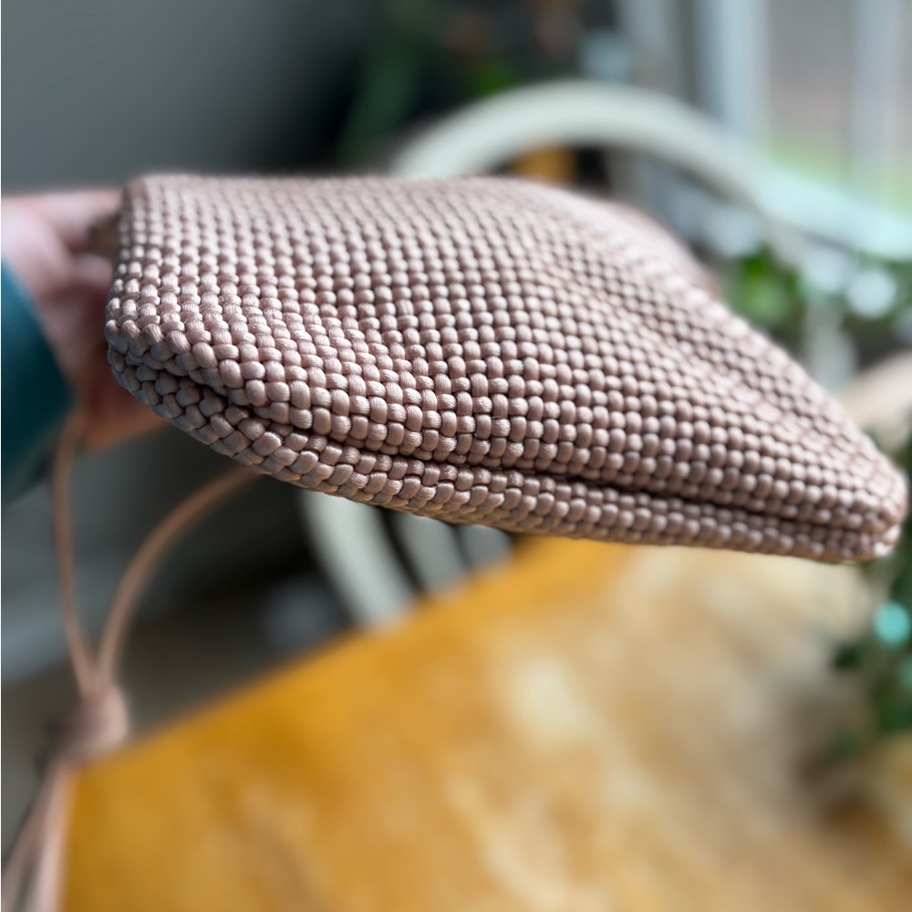 Sharif Woven Brown Crossbody Bag with Gold Accent NEW! - Picture 5 of 8